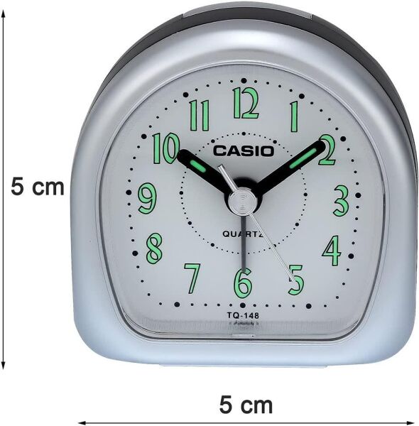Casio TQ-148-8DF Siyah Beep Alarmlı Fosforlu Masa Saati