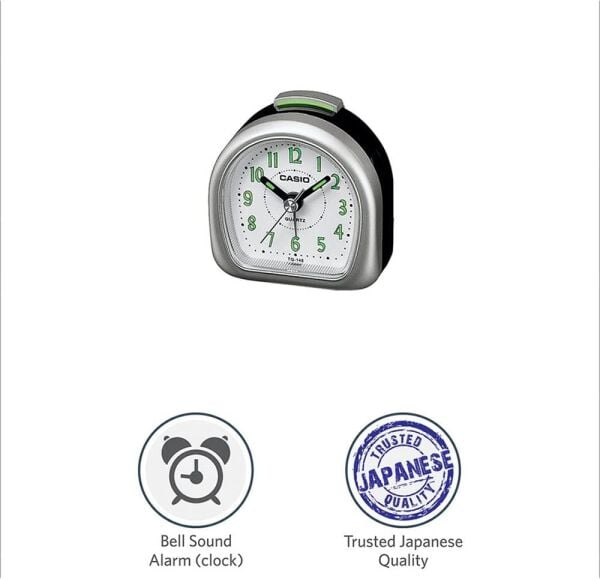 Casio TQ-148-8DF Siyah Beep Alarmlı Fosforlu Masa Saati