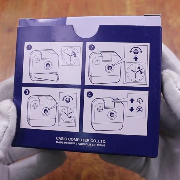 Casio TQ-141-8DF Beyaz Beep Alarmlı Fosforlu Masa Saati