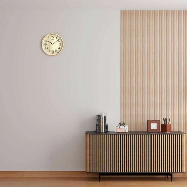 Seiko QXA014A Plastik Kasa Gold Renkli 31.1 cm Çaplı Modern Quartz Saniye Mekanizmalı Duvar Saati