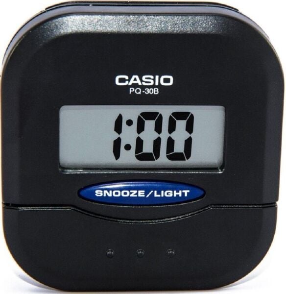 Casio PQ-30B-1DF Mini Seyahat Ertelemeli Beep Alarm Işıklı 12/24 Saat Dilimi Özellikli Masa Saati