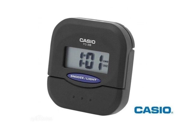 Casio PQ-30B-1DF Mini Seyahat Ertelemeli Beep Alarm Işıklı 12/24 Saat Dilimi Özellikli Masa Saati