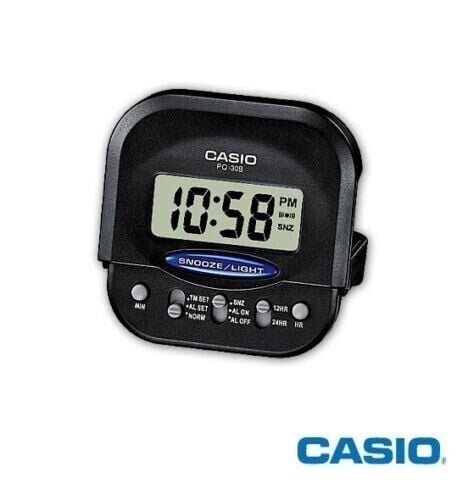 Casio PQ-30B-1DF Mini Seyahat Ertelemeli Beep Alarm Işıklı 12/24 Saat Dilimi Özellikli Masa Saati