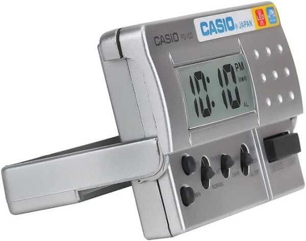 Casio PQ-10D-8RDF Mini Seyahat Ertelemeli Beep Alarm Işıklı 12/24 Saat Dilimi Özellikli Masa Saati