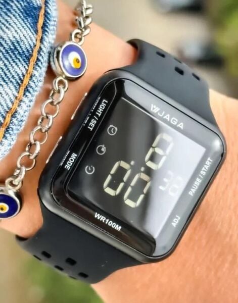 Jaga M1179-4AAX-DS-LB Alarm Kronometre Aydınlatmalı Dijital Genç Kol Saati