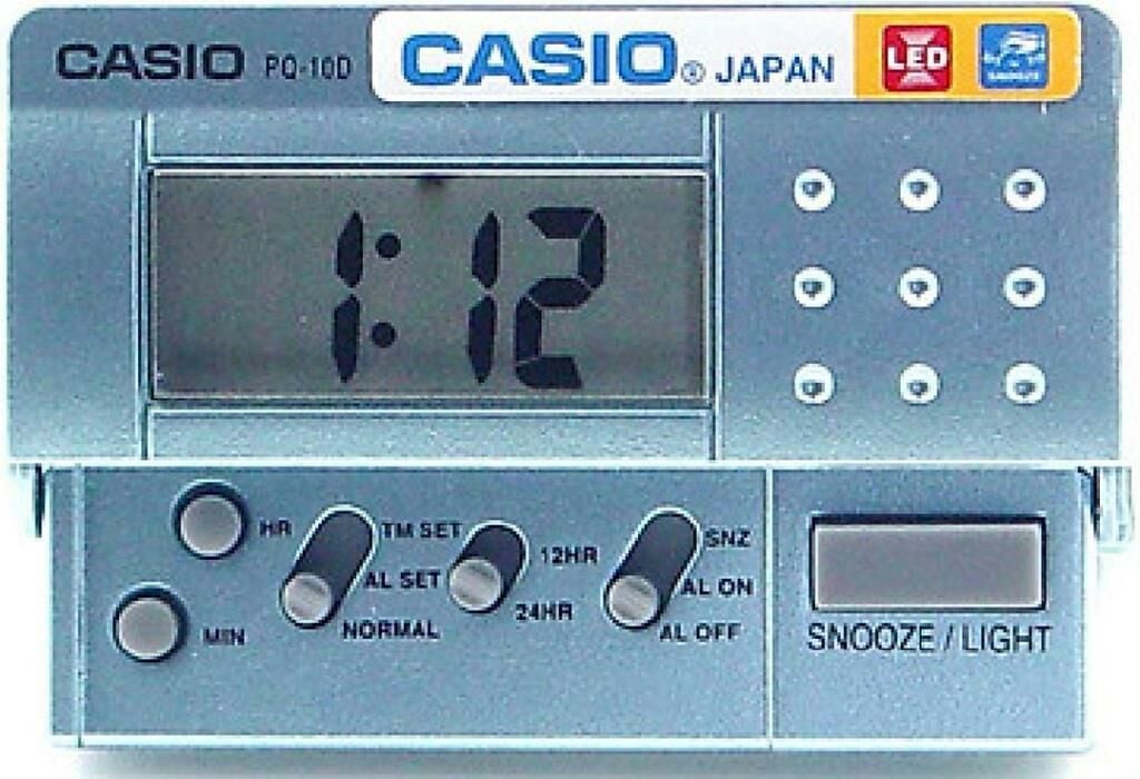 Casio PQ-10D-2RDF Alarmlı Led Masa Saati