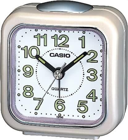 Casio TQ-142-7DF Beyaz Beep Alarmlı Işıklı Fosforlu Masa Saati