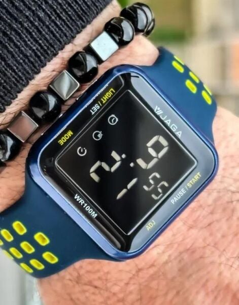 Jaga M1179-4KEX-DS Alarm Kronometre Aydınlatmalı Dijital Genç Kol Saati