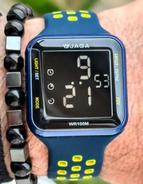 Jaga M1179-4KEX-DS Alarm Kronometre Aydınlatmalı Dijital Genç Kol Saati
