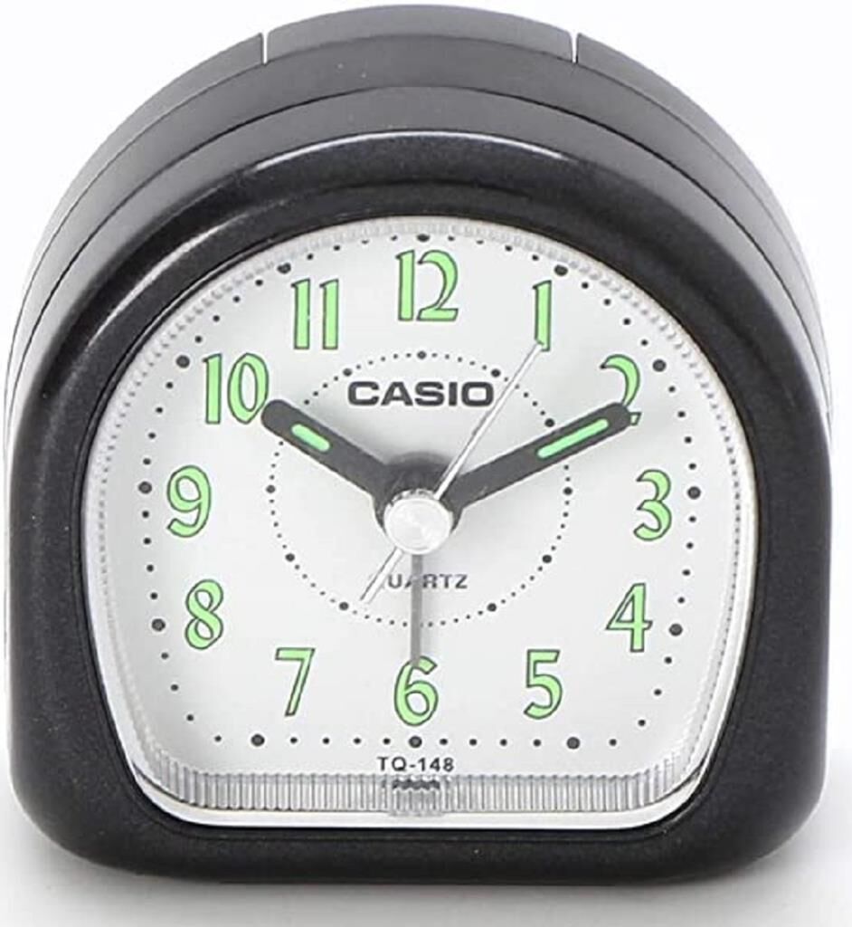 Casio TQ-148-1DF Siyah Beep Alarmlı Fosforlu Masa Saati