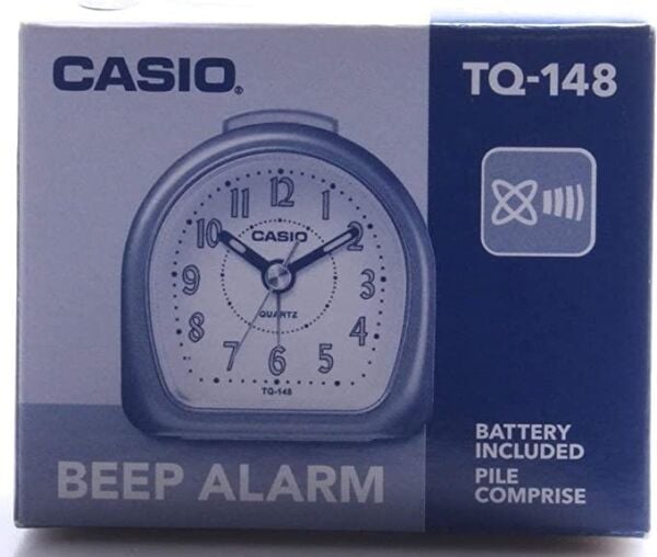 Casio TQ-148-1DF Siyah Beep Alarmlı Fosforlu Masa Saati