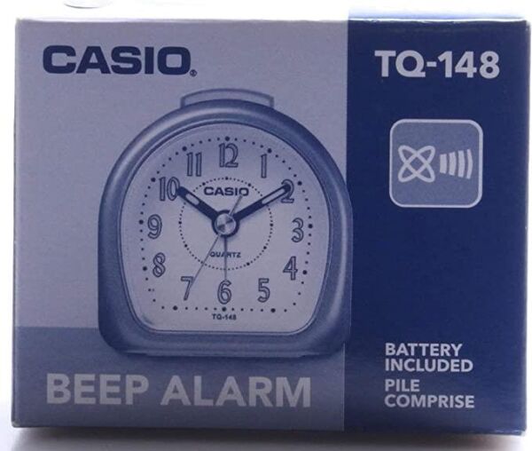 Casio TQ-148-1DF Siyah Beep Alarmlı Fosforlu Masa Saati