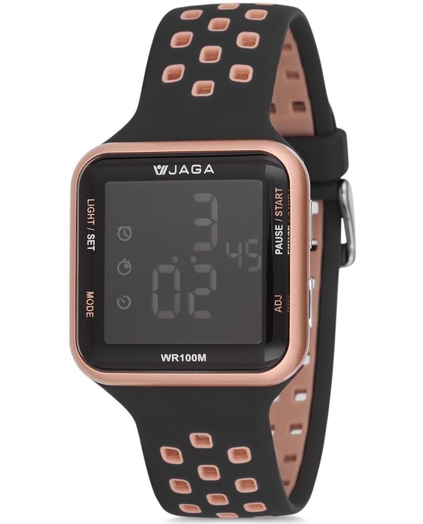 Jaga M1179-4LLX-DS-LB Alarm Kronometre Aydınlatmalı Dijital Genç Kol Saati