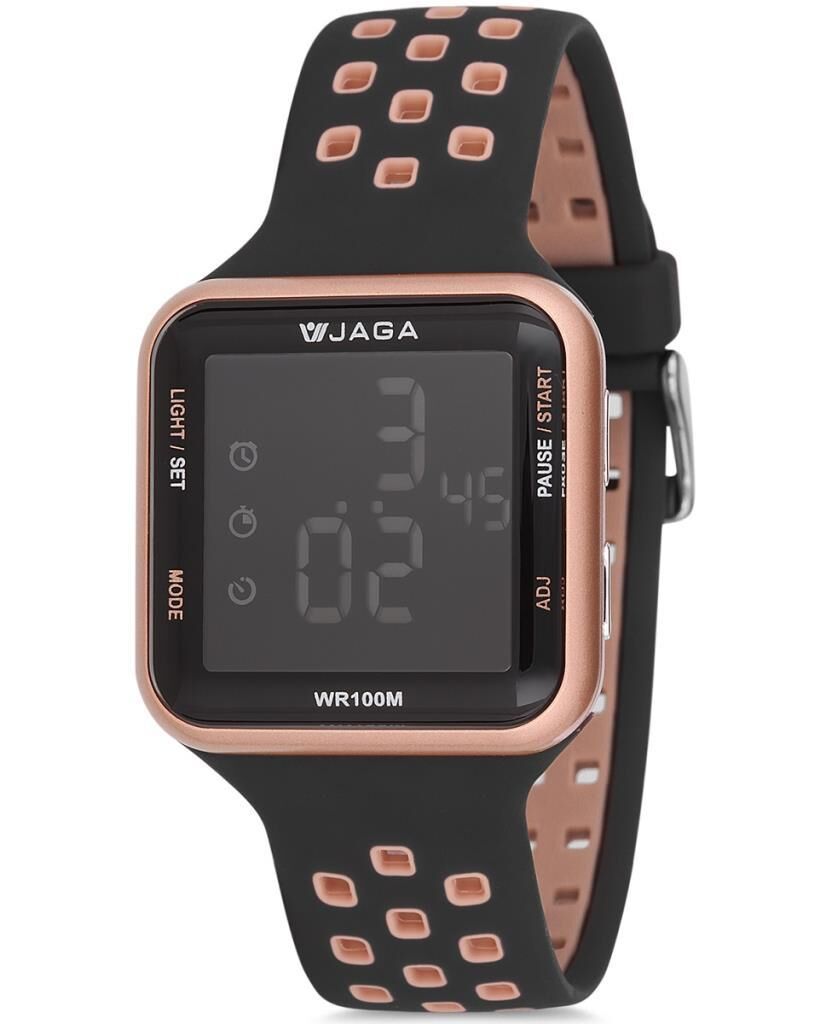 Jaga M1179-4LLX-DS-LB Alarm Kronometre Aydınlatmalı Dijital Genç Kol Saati
