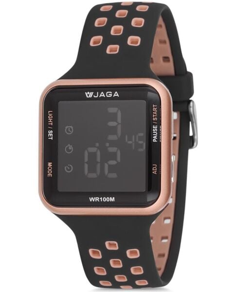 Jaga M1179-4LLX-DS-LB Alarm Kronometre Aydınlatmalı Dijital Genç Kol Saati
