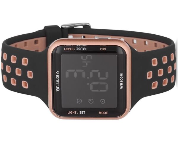 Jaga M1179-4LLX-DS-LB Alarm Kronometre Aydınlatmalı Dijital Genç Kol Saati