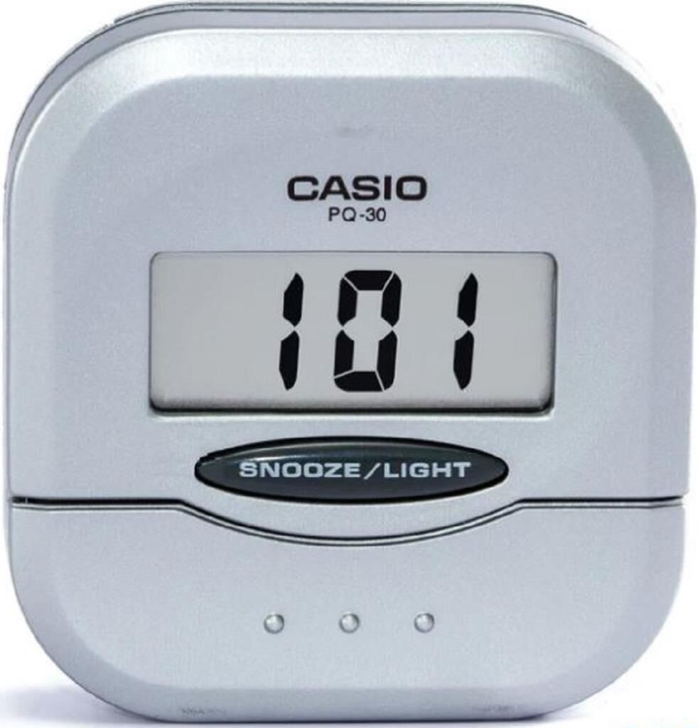 Casio PQ-30-8DF Mini Seyahat Ertelemeli Beep Alarm Işıklı 12/24 Saat Dilimi Özellikli Masa Saati