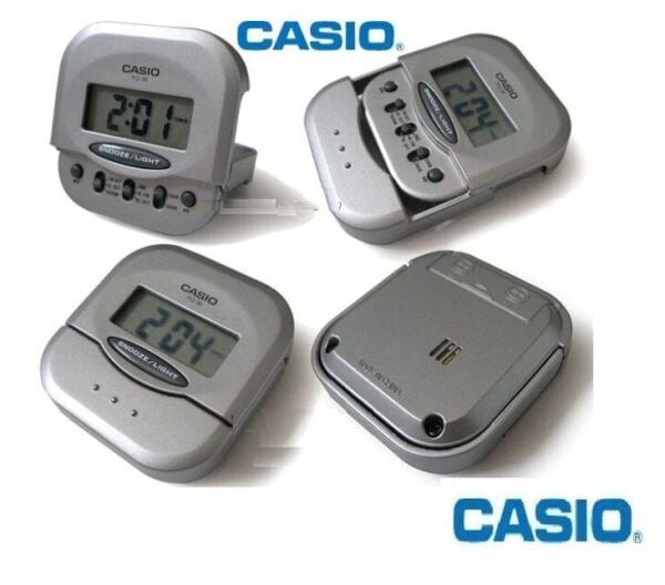 Casio PQ-30-8DF Mini Seyahat Ertelemeli Beep Alarm Işıklı 12/24 Saat Dilimi Özellikli Masa Saati