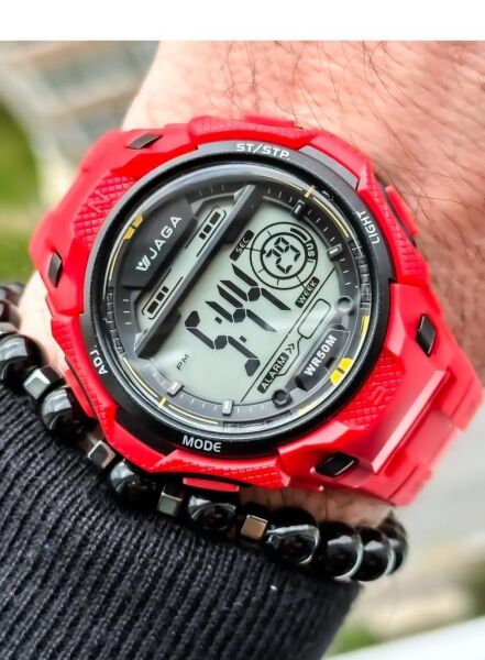 Jaga M1197-OGAG Alarm Kronometre Aydınlatmalı Dijital Genç Kol Saati