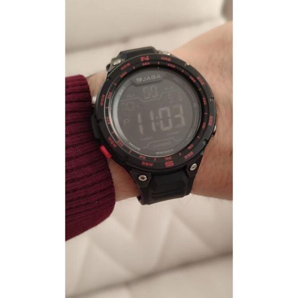 Jaga JL M1231-0AAA 640041 Siyah Kadran Alarm Kronometre Aydınlatmalı Dijital Genç Kol Saati