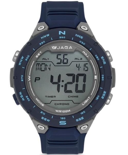 Jaga M1231-0ECE Alarm Kronometre Aydınlatmalı Dijital Genç Kol Saati
