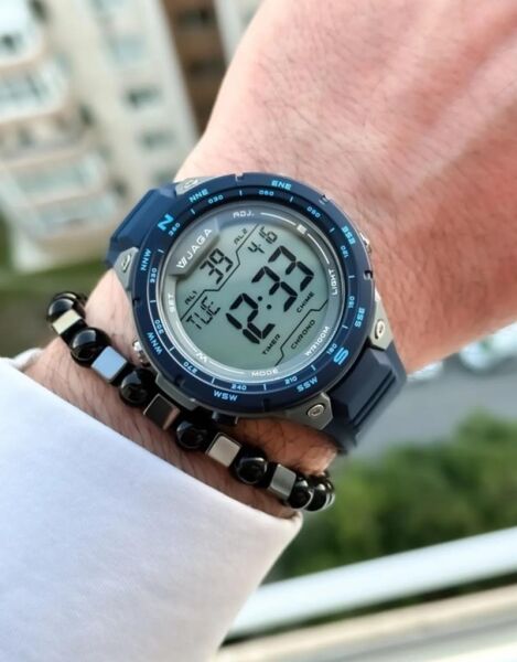 Jaga M1231-0ECE Alarm Kronometre Aydınlatmalı Dijital Genç Kol Saati