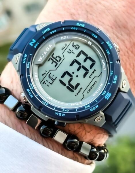 Jaga M1231-0ECE Alarm Kronometre Aydınlatmalı Dijital Genç Kol Saati