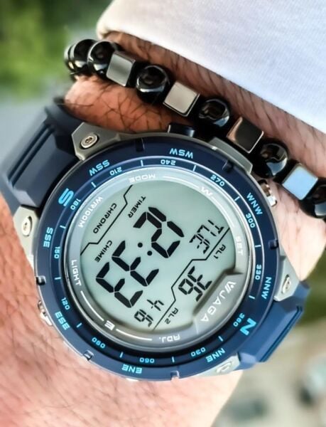 Jaga M1231-0ECE Alarm Kronometre Aydınlatmalı Dijital Genç Kol Saati
