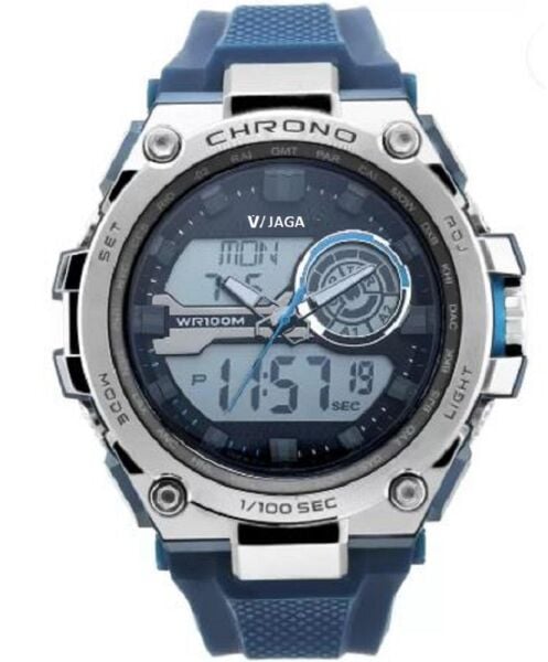 Jaga AD1162-OEEB Alarm Kronometre Aydınlatmalı Genç Çift Kol Saati