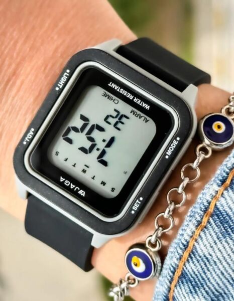 Jaga M1232-4ACA Alarm Kronometre Aydınlatma 10 Atm Unisex Kol Saati