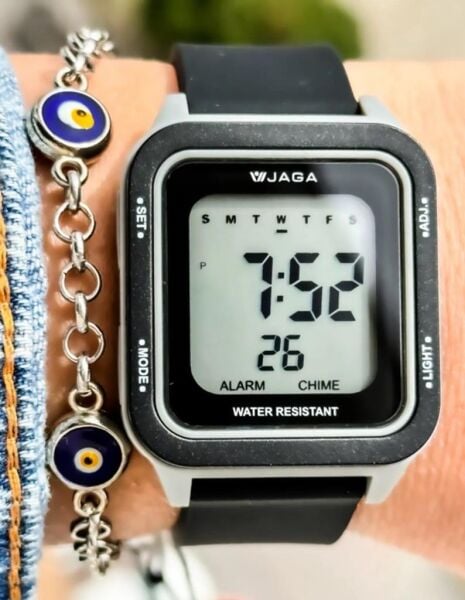 Jaga M1232-4ACA Alarm Kronometre Aydınlatma 10 Atm Unisex Kol Saati
