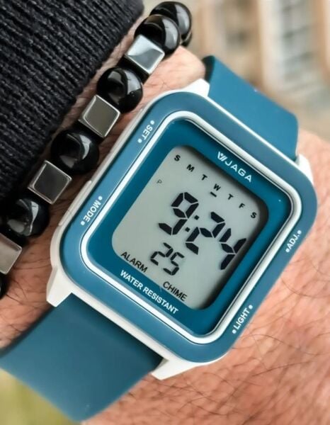 Jaga M1232-4EDE Alarm Kronometre Aydınlatma 10 Atm Unisex Kol Saati