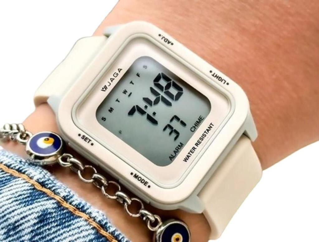 Jaga M1232-4FDF Alarm Kronometre Aydınlatma 10 Atm Unisex Kol Saati