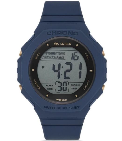 Jaga M1235-0EEE Alarm Kronometre Aydınlatmalı Dijital Genç Kol Saati
