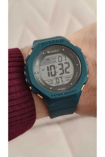 Jaga M1235-0ELE Alarm Kronometre Aydınlatmalı Dijital Genç Kol Saati