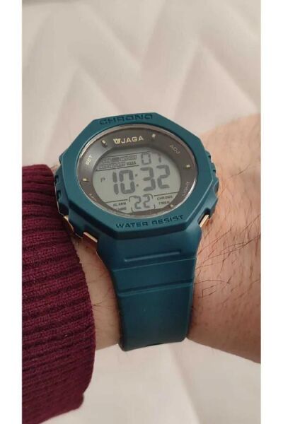 Jaga M1235-0ELE Alarm Kronometre Aydınlatmalı Dijital Genç Kol Saati
