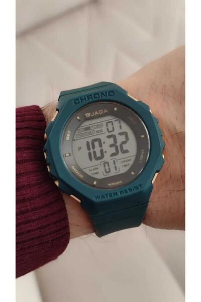 Jaga M1235-0ELE Alarm Kronometre Aydınlatmalı Dijital Genç Kol Saati