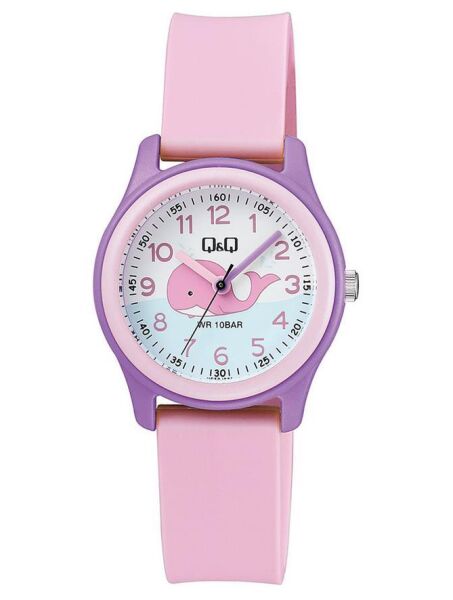 Q&Q VS59J001Y Balina Desenli 10 Atm Su Geçirmez Çocuk Kol Saati