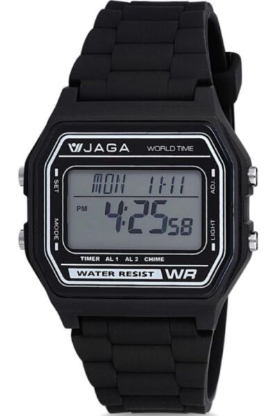 Jaga M1103-4AAX-2 640531Alarm Kronometre Aydınlatmalı Dijital Genç Kol Saati