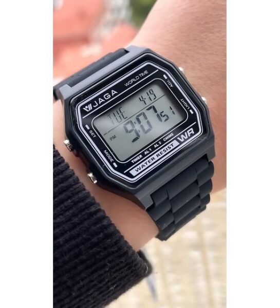 Jaga M1103-4AAX-2 640531Alarm Kronometre Aydınlatmalı Dijital Genç Kol Saati