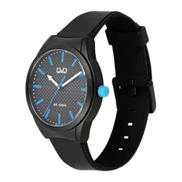 Q&Q VR28J026Y Siyah Renkli Takvimli 10 Atm Su Geçirmez Genç Kol Saati