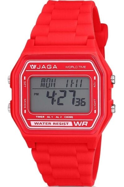 Jaga M1103-4GGX-2 640531 Alarm Kronometre Aydınlatmalı Dijital Genç Kol Saati