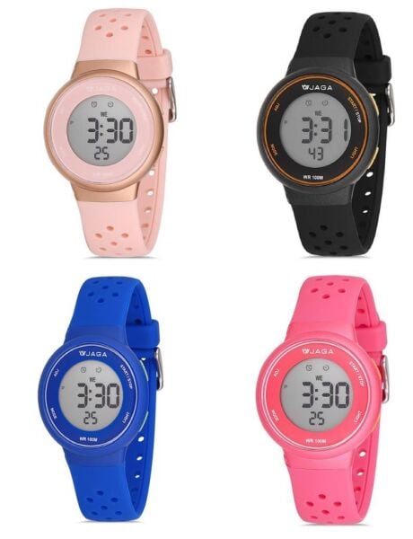 Jaga M1214-4EEX-2 7-12 Yaş Alarm Kronometre Aydınlatmalı Çocuk Kol Saati