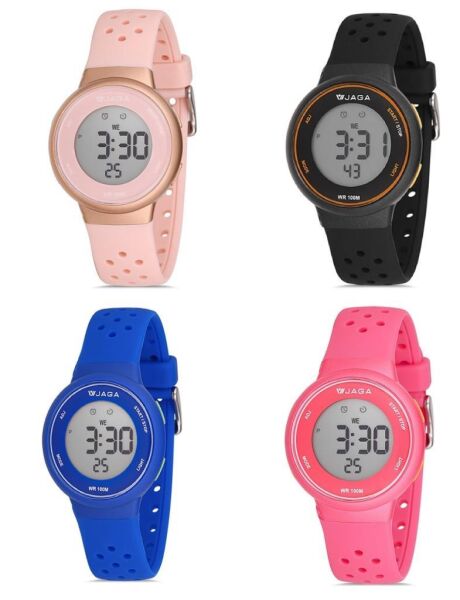 Jaga M1214-4EEX-2 7-12 Yaş Alarm Kronometre Aydınlatmalı Çocuk Kol Saati