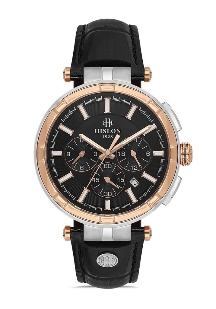 Hislon Date DT202T-04BR Erkek Kol Saati
