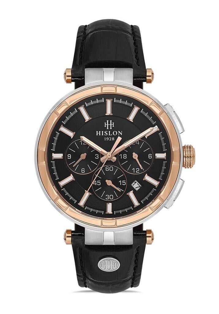 Hislon Date DT202T-04BR Erkek Kol Saati