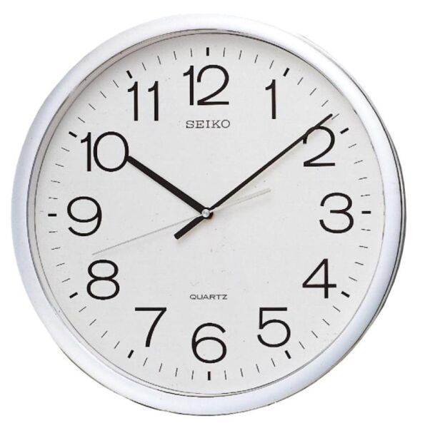 Seiko QXA041S Plastik Kasa Metalik Renkli 40 cm Çaplı Modern Quartz Mekanizmalı Duvar Saati