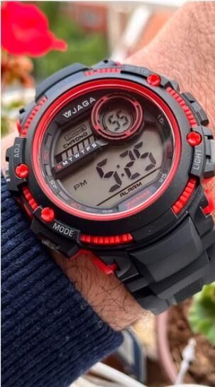 Jaga JL-M1200-OAGA-640031 Alarm Kronometre Aydınlatmalı Dijital Genç Kol Saati