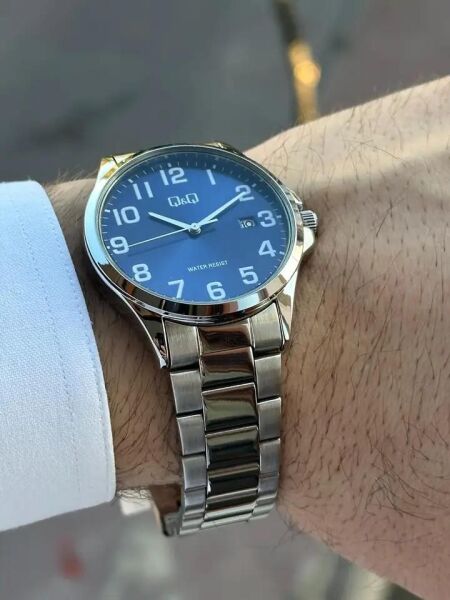 Q&Q A44A-002PY Takvimli 3 Atm Su Geçirmez Erkek Kol Saati