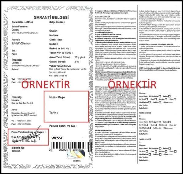 Wesse WWL101410B Kadın Kol Saati